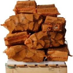 Elzenhout - 20 Zakken Ovengedroogd Gekloofd Elzen Haardhout À 22l 25cm