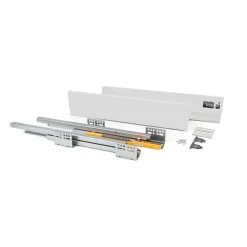 Emuca Concept Buitenste Lade 30kg Hoogte 105mm, Diepte 400mm, Staal, Wit Gelakt