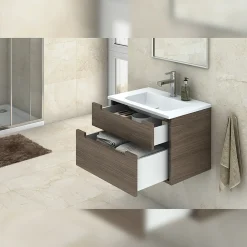 Emuca Concept Buitenste Lade 30kg Hoogte 105mm, Diepte 400mm, Staal, Wit Gelakt
