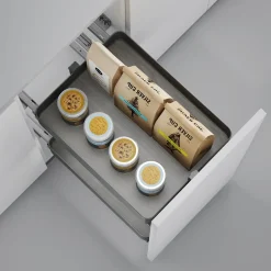 Emuca Harmony Uitschuifbaar Karretje Met Softclose, Module Breedte 300mm Hoogte 700mm, Staal