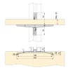 Emuca Kit Van Beugelset Voor 4 Houten Planken En 1 Hangroede Van 1m Lang Zero, Aluminium En Zamak