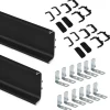 Emuca Kit Van 2 Gola Middenprofielen Voor Keukenmeubelen, Lengte 2,35mm, Met Accessoires