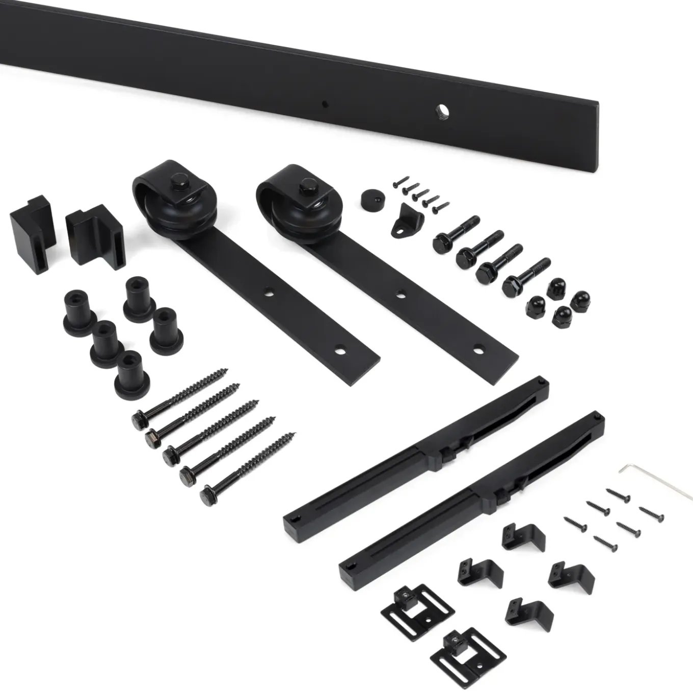 Emuca Kit Van Hardware Kit Voor Een Barn Houten Hangschuifdeur, Met Zachte Sluiting