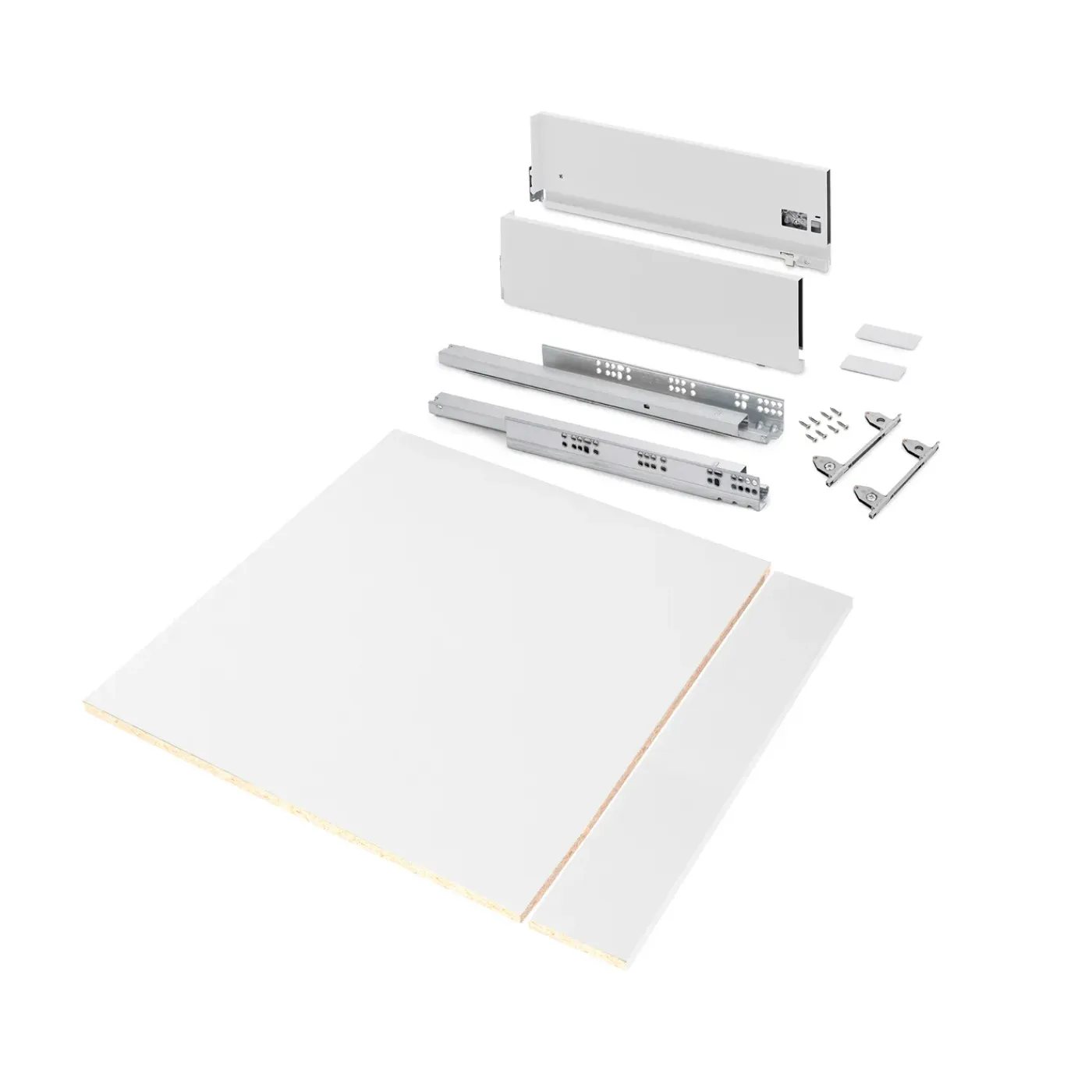 Emuca Kit Van Vertex Keuken- Of Badkamerlade Kit, Hoogte 178mm, Met Legplanken, Module 600mm
