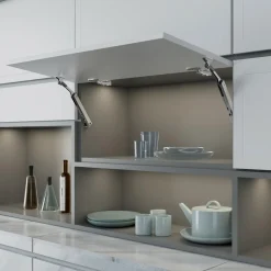 Emuca Kompas Voor Hefdeuren Altius One, Krachtbereik 1440-2200, Staal, Titanium