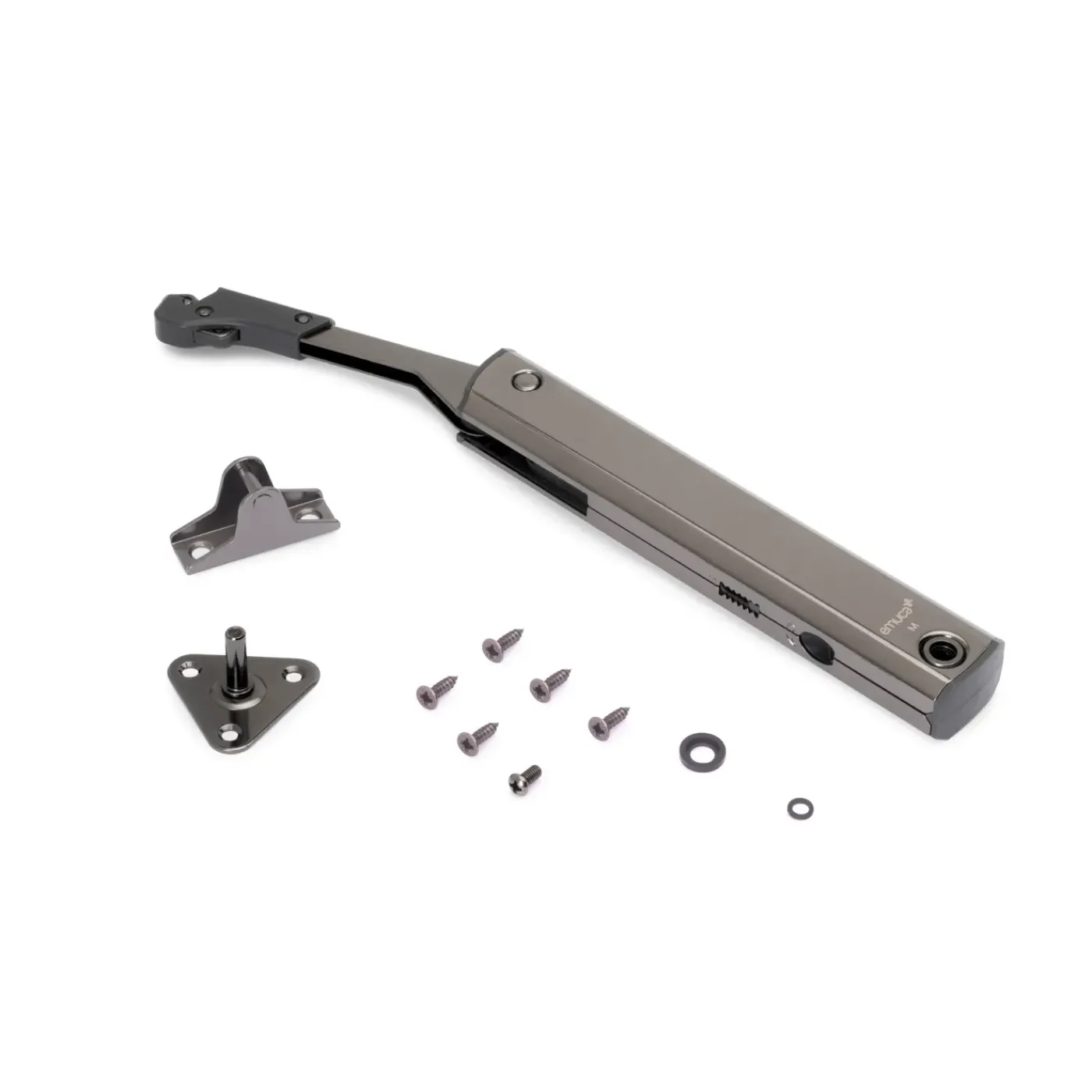 Emuca Kompas Voor Hefdeuren Altius One, Krachtbereik 940-1710, Staal, Titanium