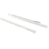 Emuca Lot Van 5 Sets T30 Ladegeleiders, Valslot, Lengte 300mm, Uitschuifbaar, Staal, Wit
