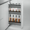 Emuca Uittrekbare Zijflessenhouder Harmony Met Softclose, Module 150 Mm