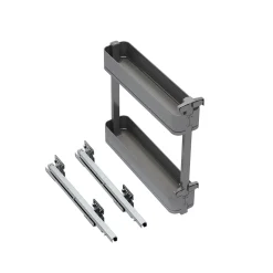 Emuca Uittrekbare Zijflessenhouder Harmony Met Softclose, Module 150 Mm