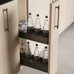 Emuca Uittrekbare Zijflessenhouder Harmony Met Softclose, Module 200 Mm
