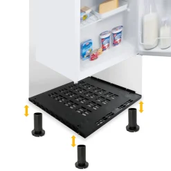 Emuca Ventilatievoet Voor Geïntegreerde Koelkasten Frigo, Voor 16mm Plankdikte, Plastic, Zwart