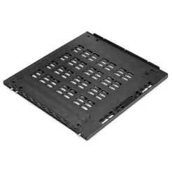 Emuca Ventilatievoet Voor Geïntegreerde Koelkasten Frigo, Voor 16mm Plankdikte, Plastic, Zwart