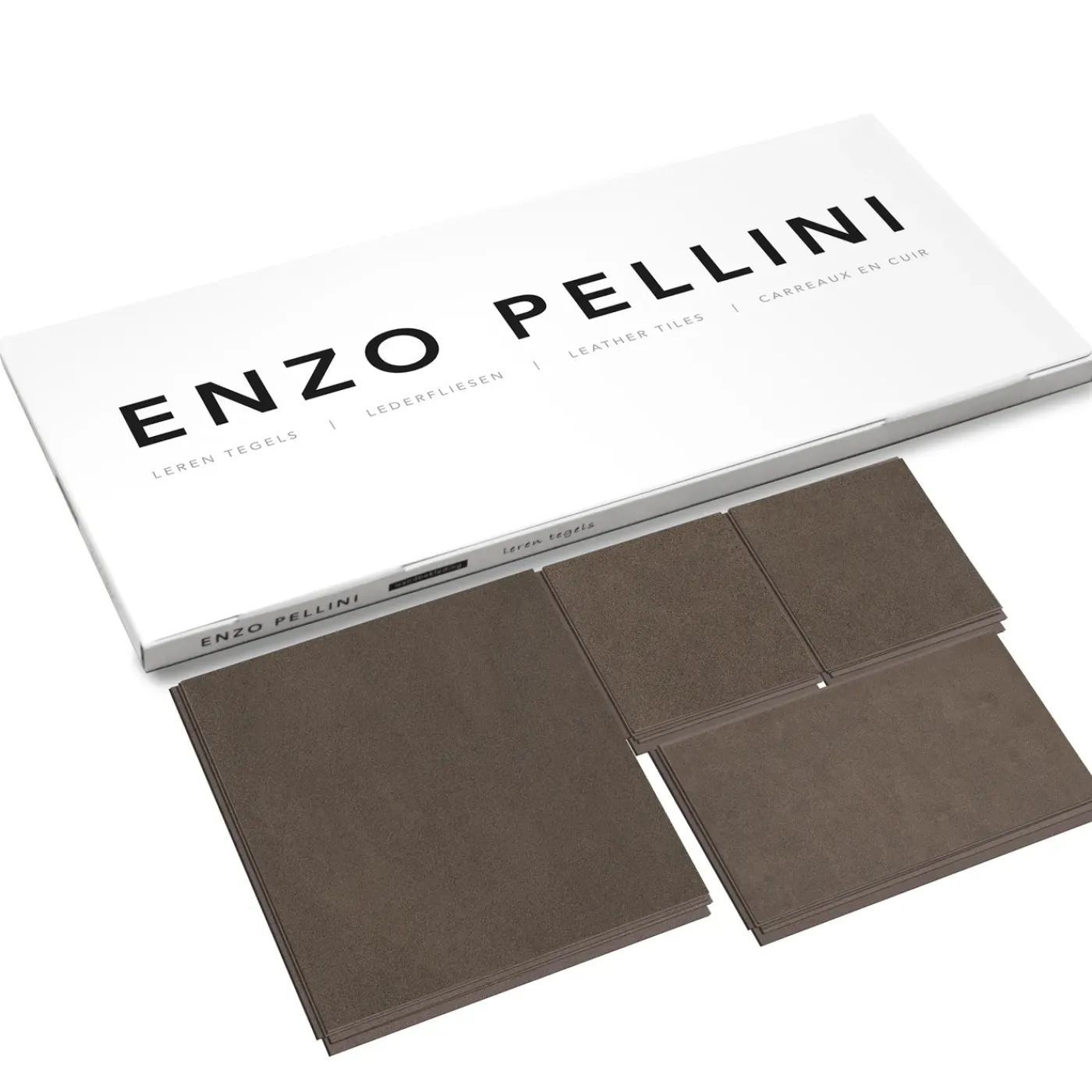 Enzo Pellini wandtegel Lava mix - Leer - Zelfklevend - Diverse afmetingen - 34 stuks