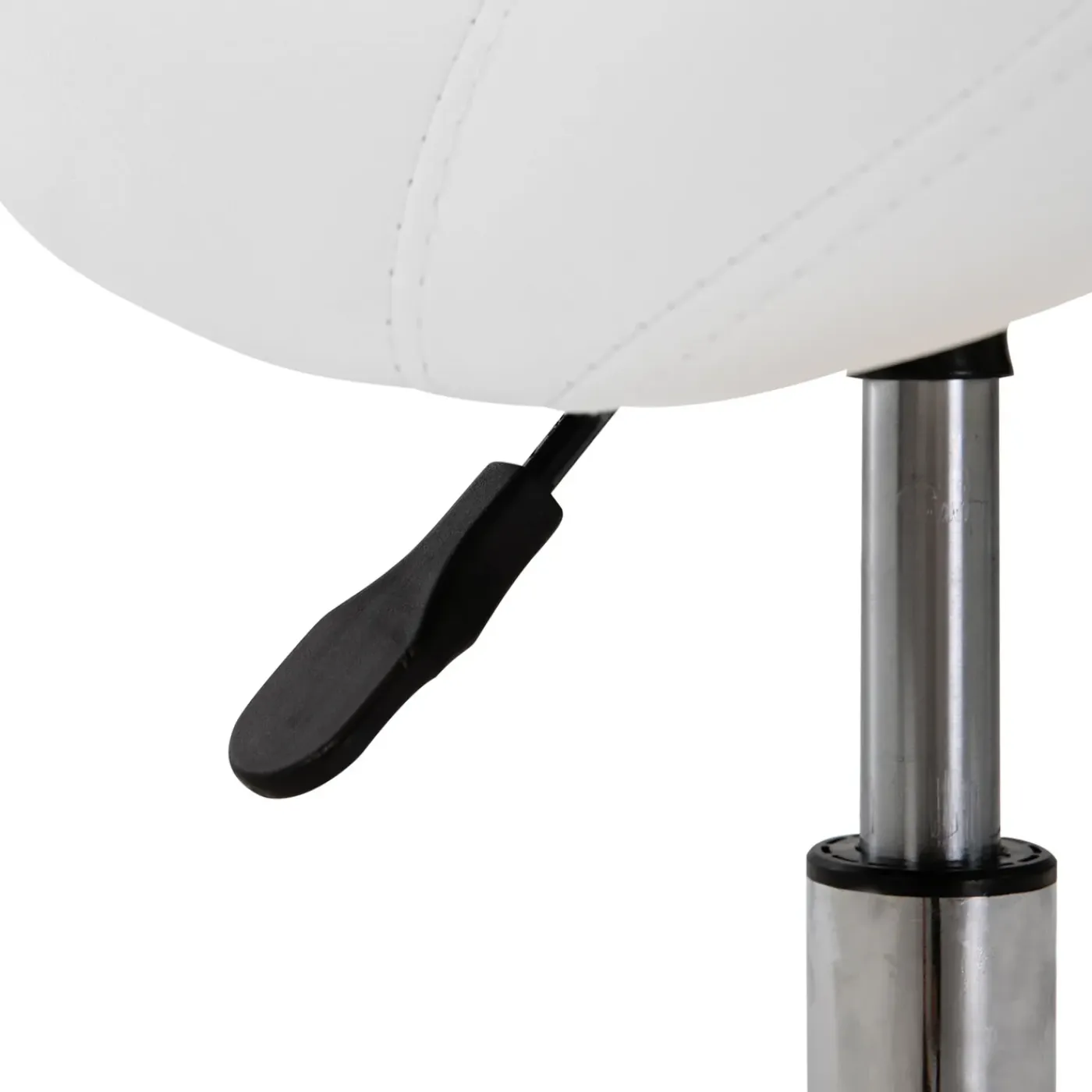 Overig Ergonomische Zadelkruk Kunstleer Amazonekruk In Hoogte Verstelbaar 49-61 Cm - Wit