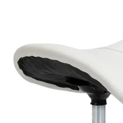 Overig Ergonomische Zadelkruk Kunstleer Amazonekruk In Hoogte Verstelbaar 49-61 Cm - Wit