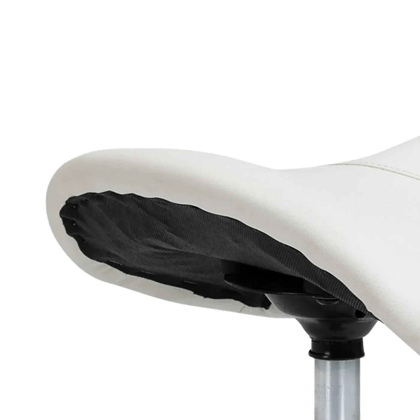 Overig Ergonomische Zadelkruk Kunstleer Amazonekruk In Hoogte Verstelbaar 49-61 Cm - Wit