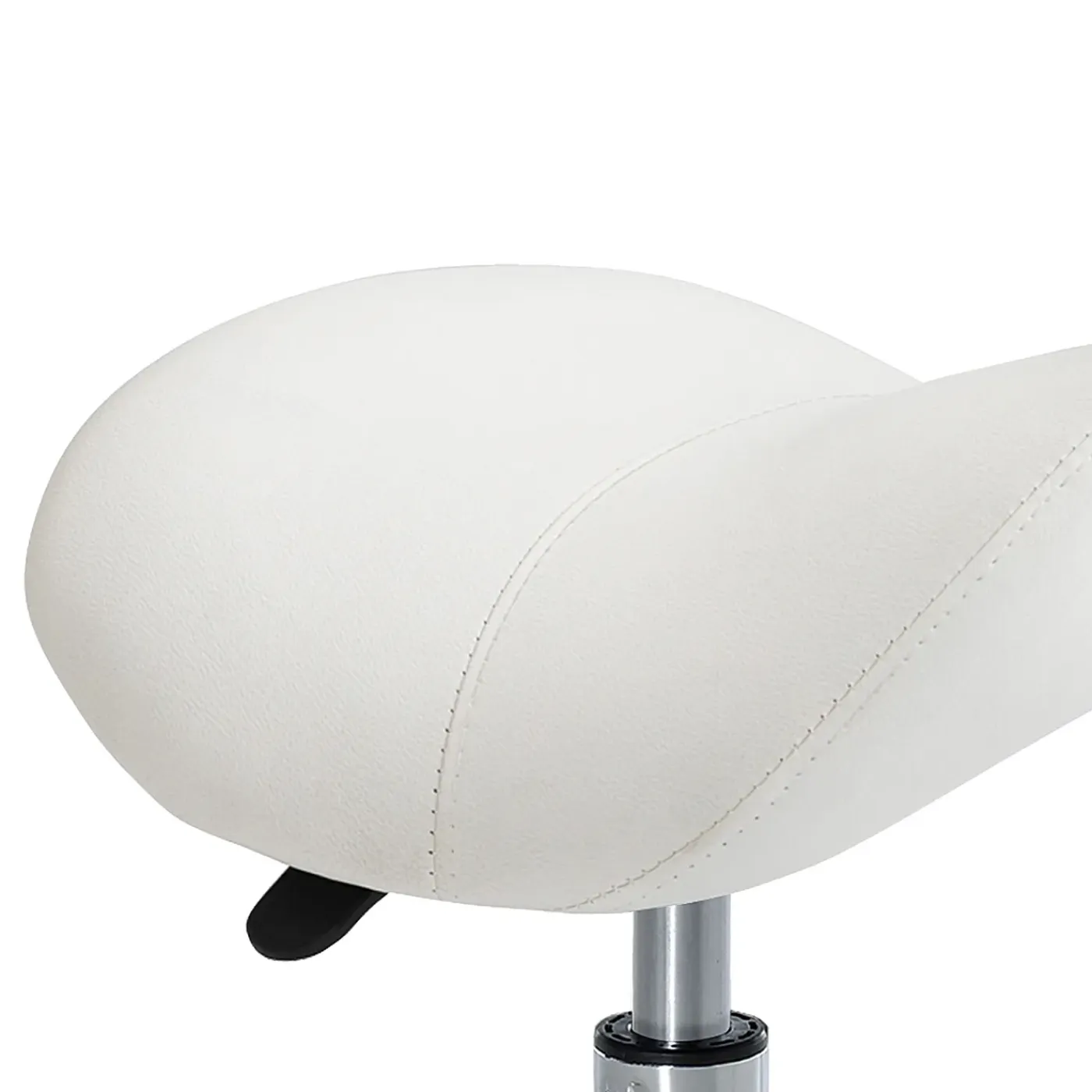 Overig Ergonomische Zadelkruk Kunstleer Amazonekruk In Hoogte Verstelbaar 49-61 Cm - Wit