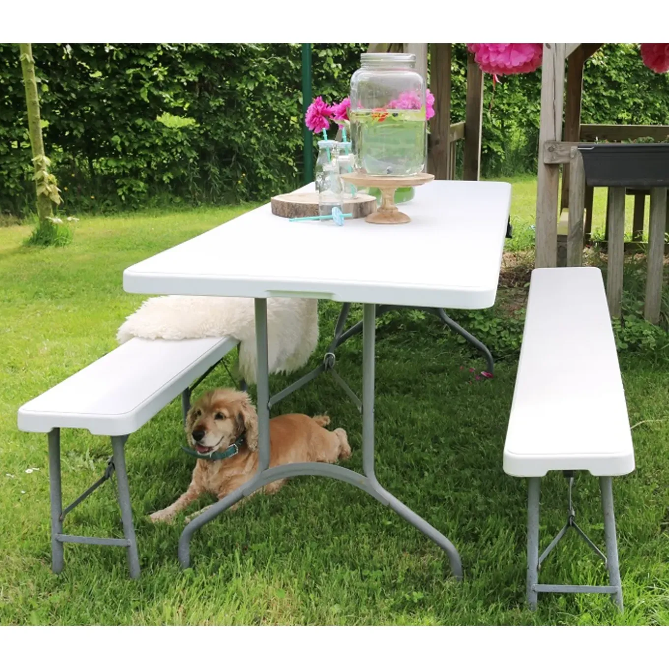 Erro Klaptafel - Campingtafel - 180cm - Wit