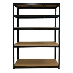 Erro Stellingkast Zwart - 120cm Breed - Metalen Opbergrek - 176x120x40