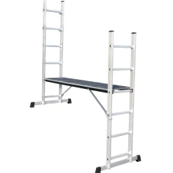 Escalo Combinatie Stelling-Ladder Multi+ - Aluminium - 2x6 treden - 1,47x0,40m