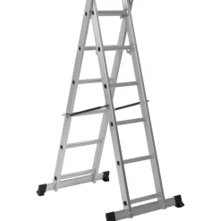 Escalo Combinatie Stelling-Ladder Multi+ - Aluminium - 2x6 treden - 1,47x0,40m
