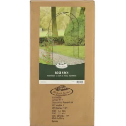 Esschert Design Rozenboog - Zwart - Metaal - 134 X 220 Cm - Klimrozen/planten