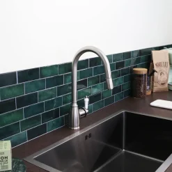 Essebagno Ascott Roestvrijstalen Ééngreeps Wastafelmengkraan Met Uittrekbare Handdouche
