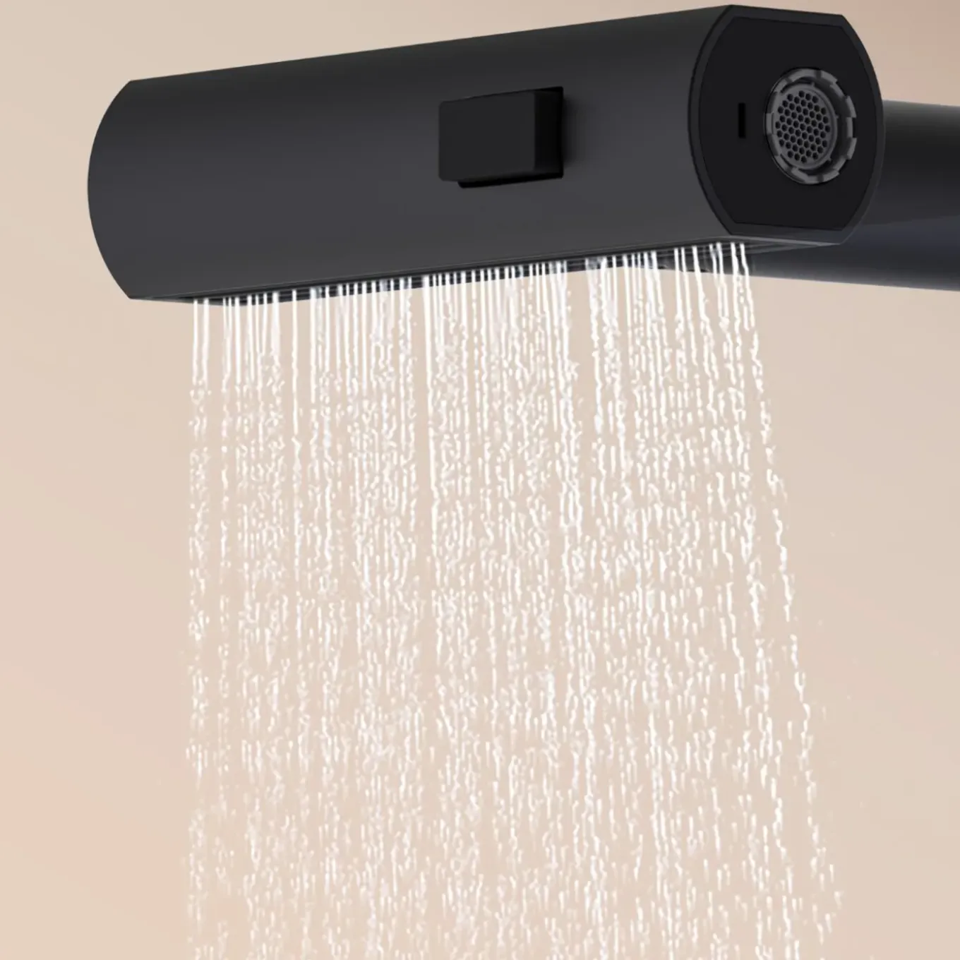 Essebagno Esserain wastafelmengkraan met uittrekbare handdouche in mat zwart