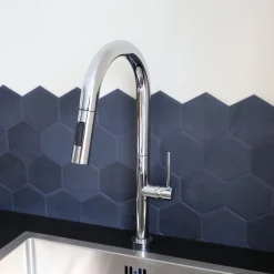 EsseBagno keukenkraan Portofino met uittrekbare douchekop chroom