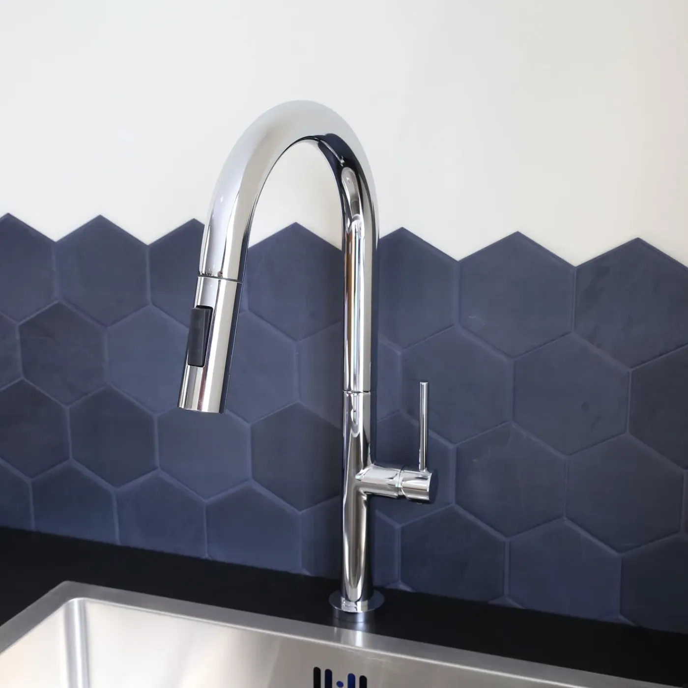 EsseBagno keukenkraan Portofino met uittrekbare douchekop chroom