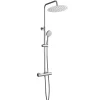 EsseBagno Regendouche Delice - Met Thermostatische Kraan - Chroom - Mat - Rond - Met Handdouche - 15cm hartafstand - 3-straals - Waterbesparend