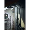 EsseBagno Regendouche Quartos - Met Thermostatische Kraan - Zwart - Mat - Vierkant - Met Handdouche - 15cm hartafstand - 1-straals