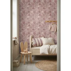 ESTAhome Behang Honden Lichtpaars En Bruin - 50 X 900 Cm - 132226