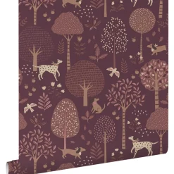 Estahome Behang Honden Paars - 50 X 900 Cm - 132225
