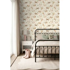 Estahome Behang Paarden Beige, Bruin En Groen - 50 X 900 Cm - 132192