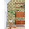 ESTAhome Behang Retro Ornamenten Vergrijsd Groen - 53 Cm X 10.05 M - 130987