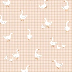 Estahome Behang Schattige Ganzen Beige - 50 X 900 Cm - 132184