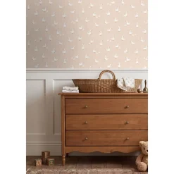 Estahome Behang Schattige Ganzen Beige - 50 X 900 Cm - 132184