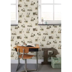 Estahome Behang Voertuigen Beige En Bruin - 50 X 900 Cm - 132245