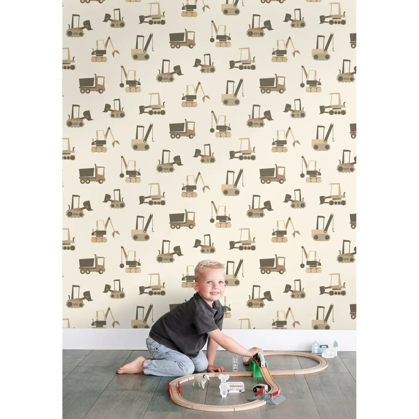 Estahome Behang Voertuigen Beige En Bruin - 50 X 900 Cm - 132245