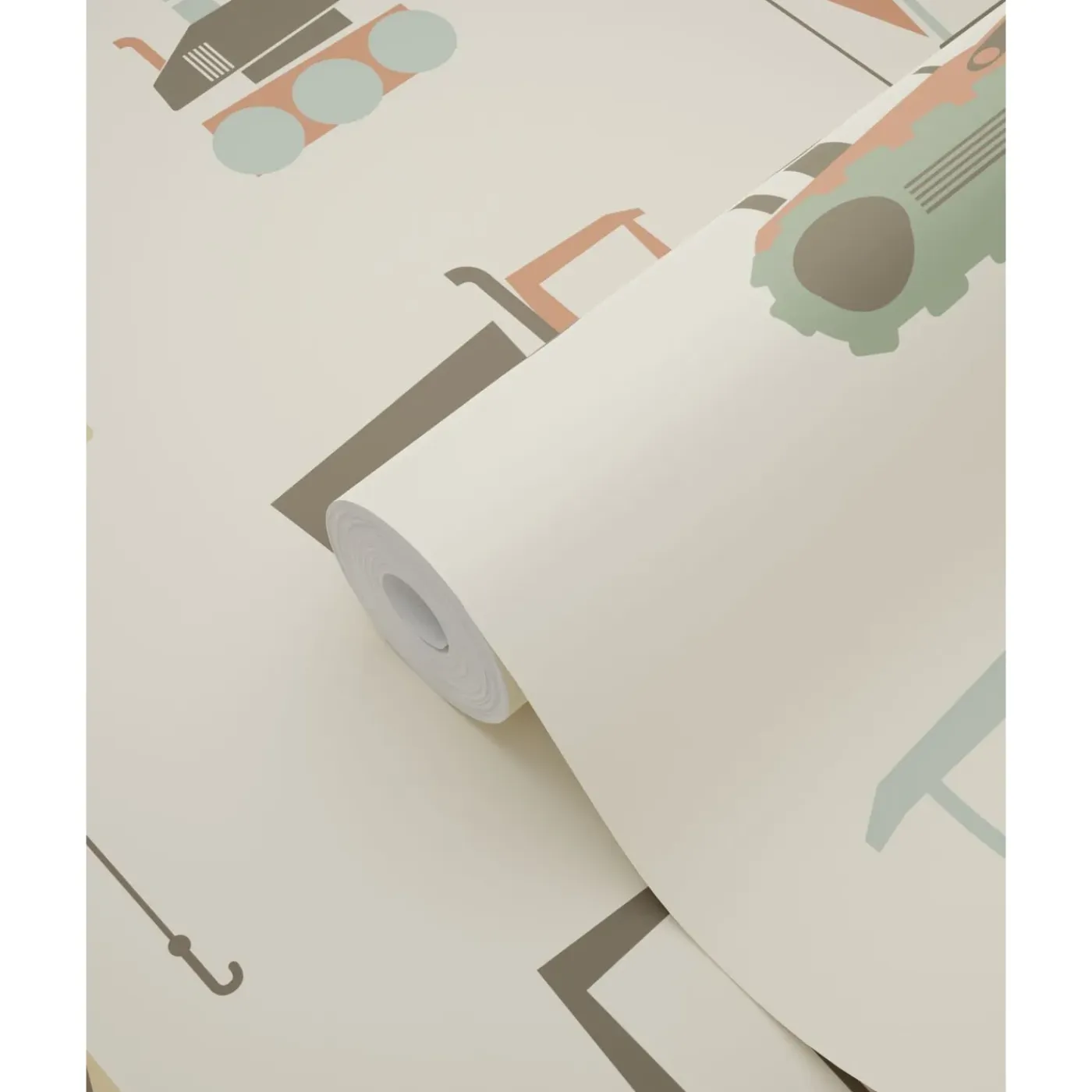 ESTAhome Behang Voertuigen Beige, Terracotta En Blauw - 50 X 900 Cm - 132244