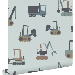 ESTAhome Behang Voertuigen Blauw - 50 X 900 Cm - 132241