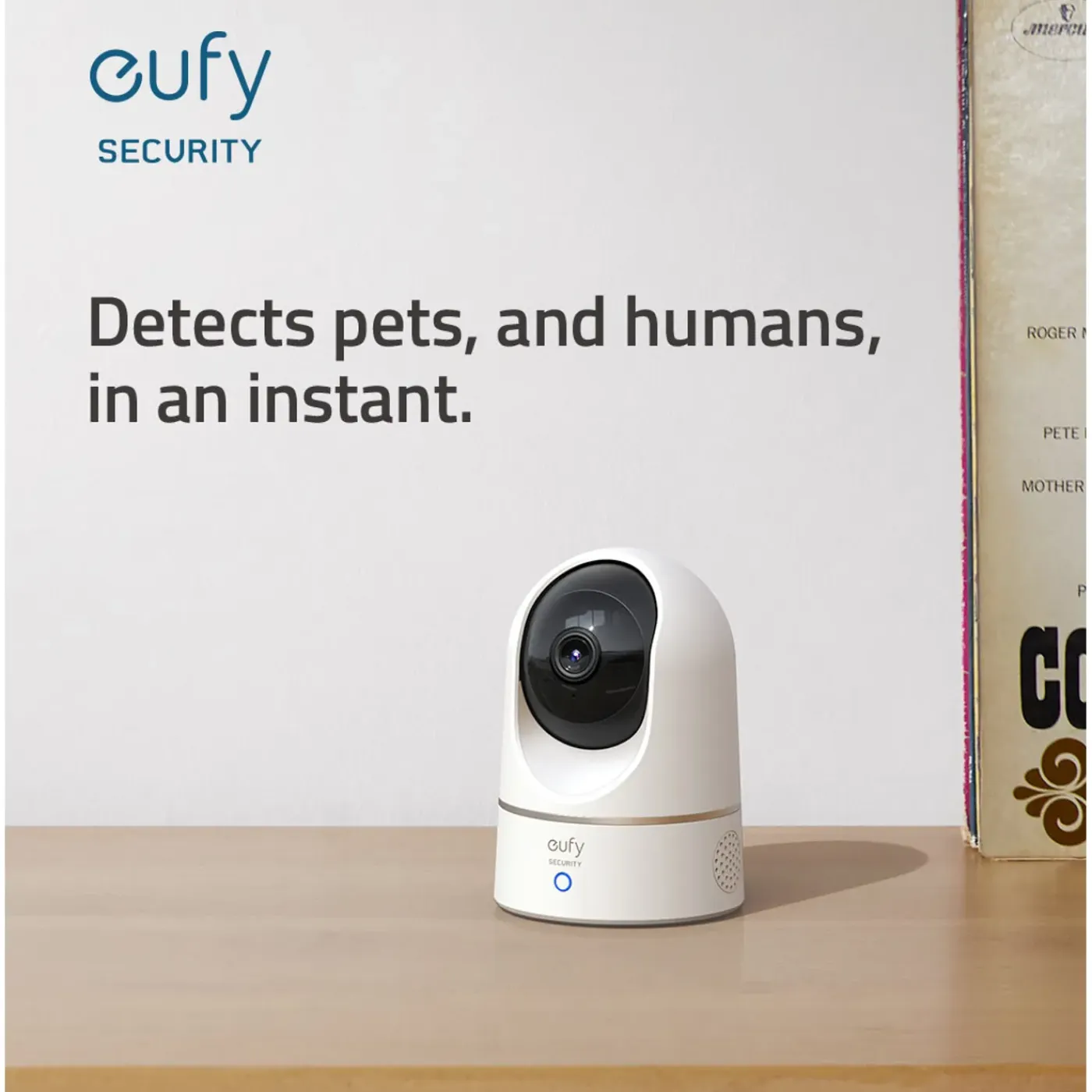 Eufy Indoor Cam 2K Pan & Tilt Beveiligingscamera voor Binnen - Bedraad - 2K