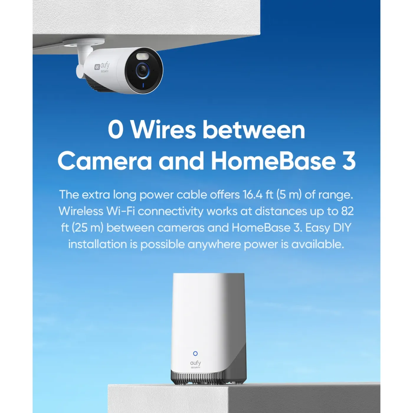 Eufy outdoor beveiligingscamera E330 + Homebase 3 - 1TB HDD 4 st