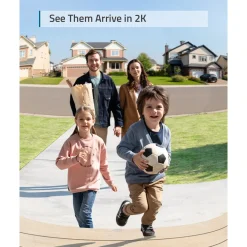 Eufy Security videodeurbel draadloos 2K HD-resolutie op batterij met Homebase 2 zwart/wit
