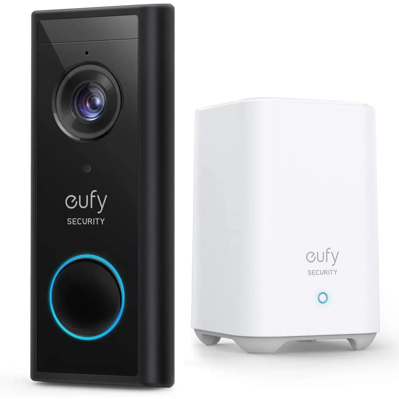 Eufy Security videodeurbel draadloos 2K HD-resolutie op batterij met Homebase 2 zwart/wit