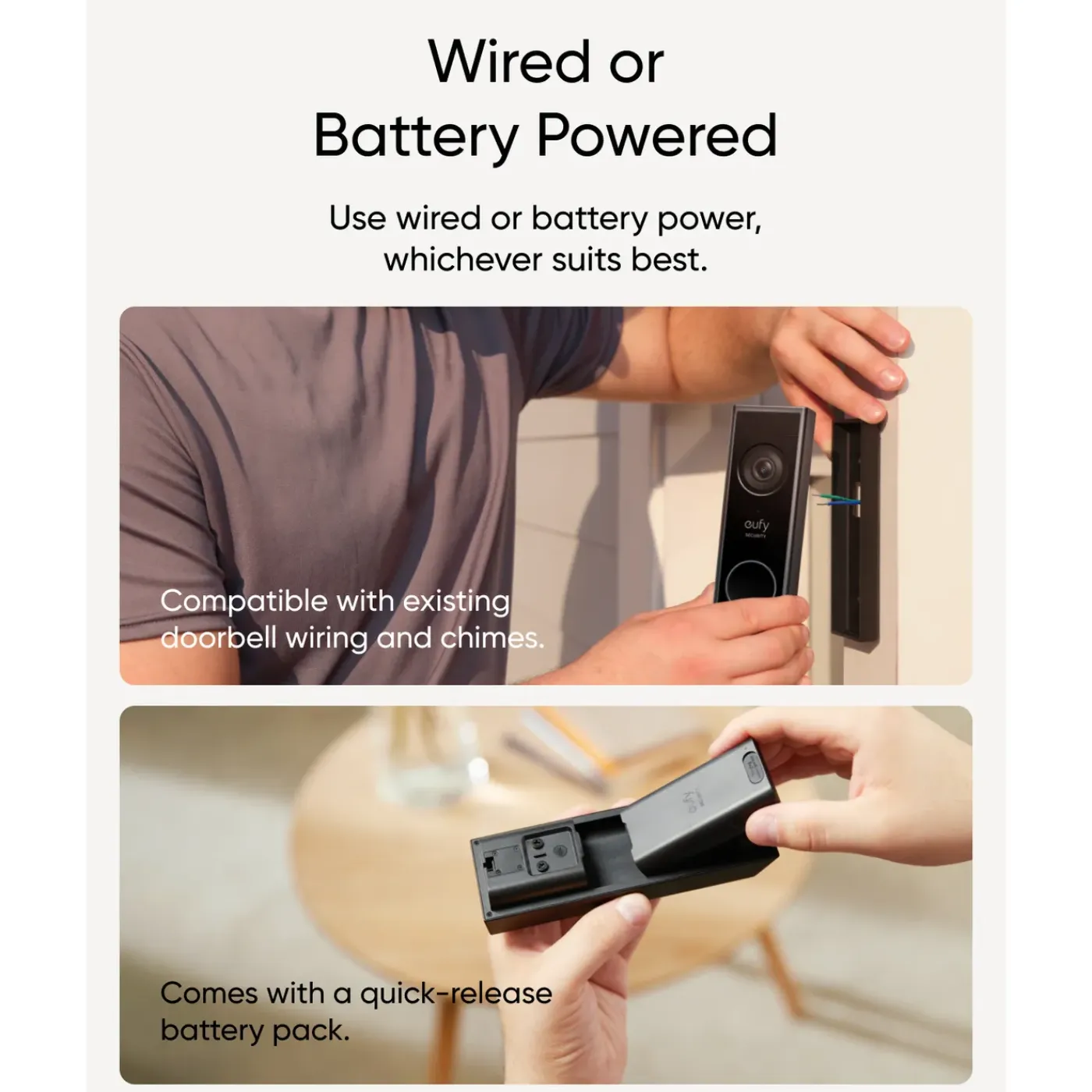 Eufy Video Doorbell E340 Kit Videodeurbel - Op Batterij - 2K