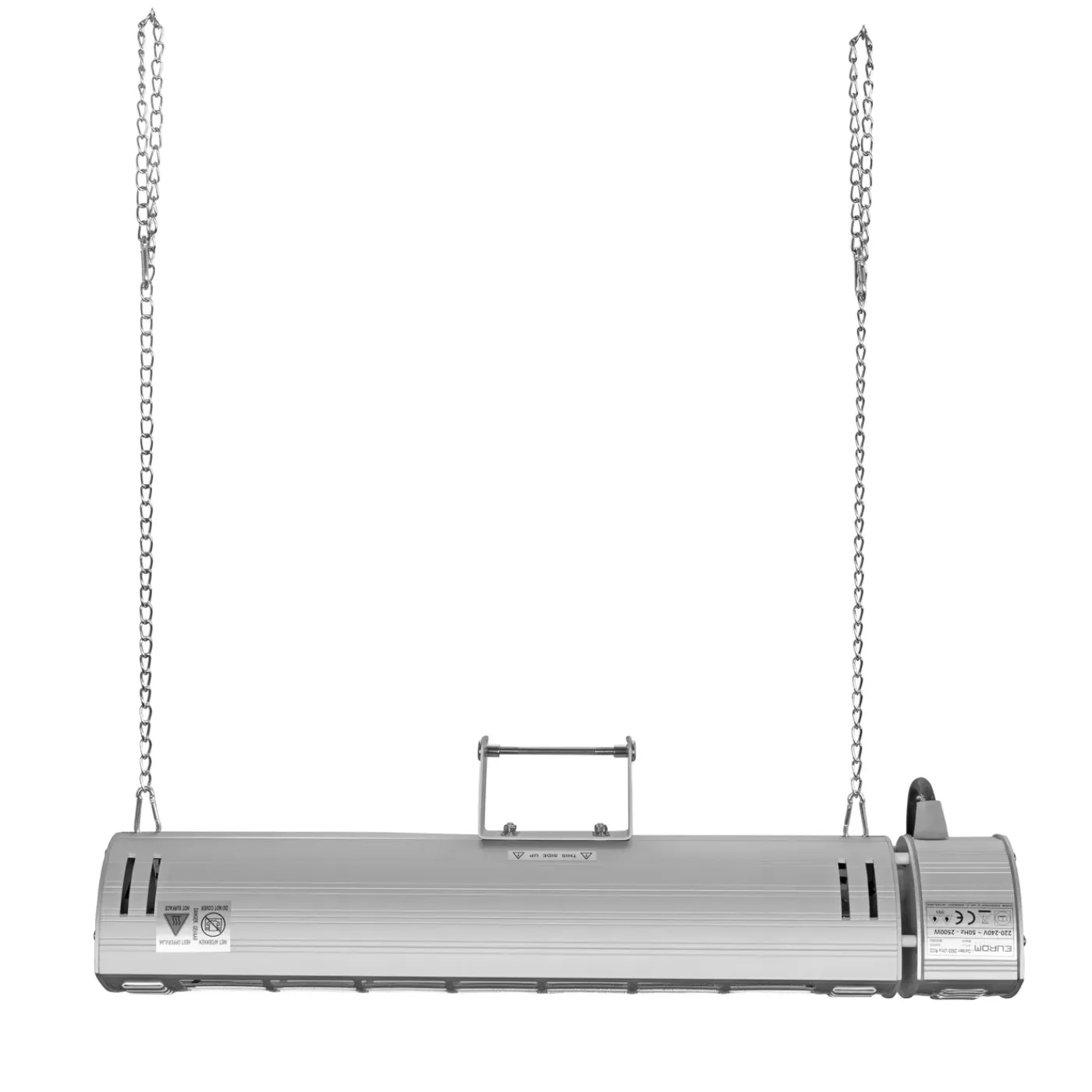 Eurom Terrasverwarmer Golden 2500 Ultra Rcd - Wandmontage - 2500W - Zilver