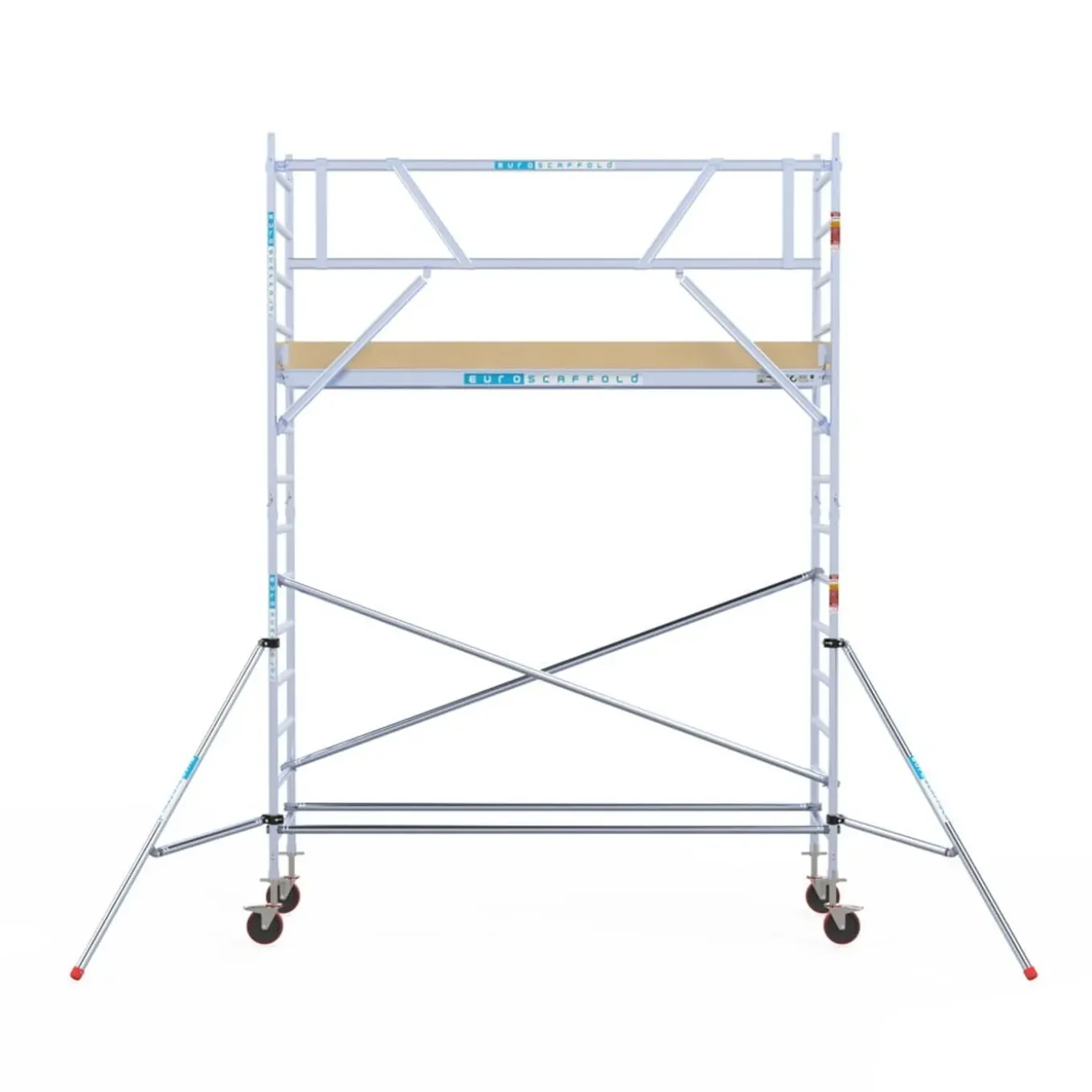 Euroscaffold basic rolsteiger – Professionele steiger 90x250 cm – 5,2 meter werkhoogte