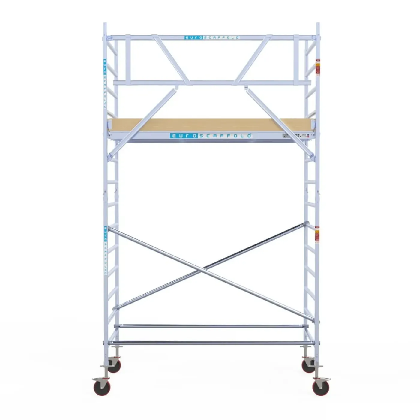 Euroscaffold basic rolsteiger – Professionele steiger 135x250 cm – 5,2 meter werkhoogte